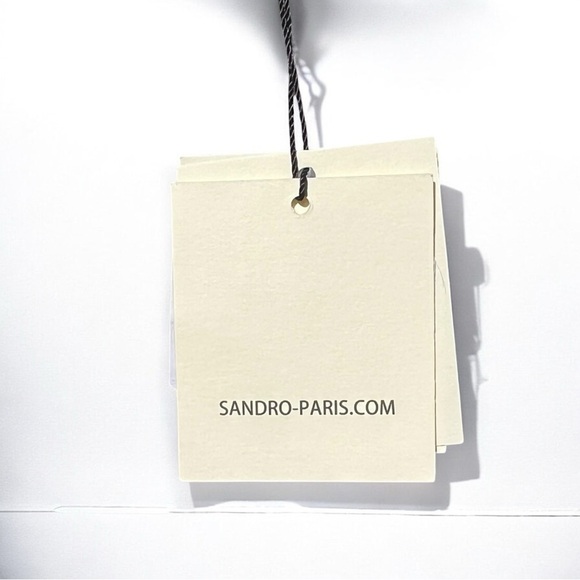 🌻NEW w/tags Sandro Blonvilla Puff Sleeve Crop Top | FR Size 4 / US Size 10 - Picture 13 of 14